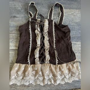 Lace tank, size small, wear one time only